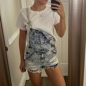 Distressed Denim Romper